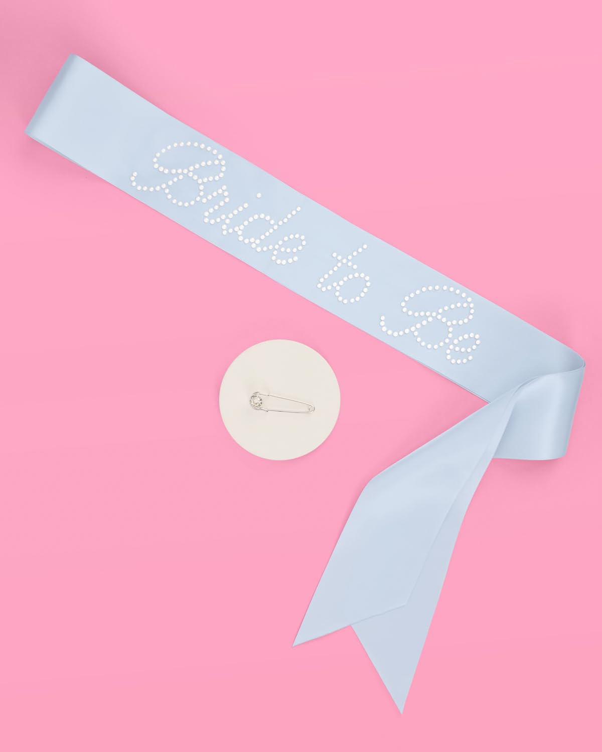 Xo, Fetti Bachelorette Blue Pearl Bride To Be Sash | Bach Party Decorations, Engagement Supplies, Something Blue Bridal Shower G